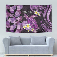 Personalised Aloha Hawaii Kauai Island Tapestry Garden Isle Map Sea Turtle Plumeria LT14 - Polynesian Pride