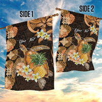 Personalised Aloha Hawaii Lanai Island Garden Flag Pineapple Isle Map Sea Turtle Plumeria