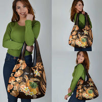 Personalised Aloha Hawaii Lanai Island Grocery Bag Pineapple Isle Map Sea Turtle Plumeria