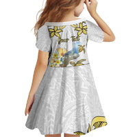 Personalised Aloha Hawaii Niihau Island Family Matching Mermaid Dress and Hawaiian Shirt Forbidden Isle Map Shell Lei