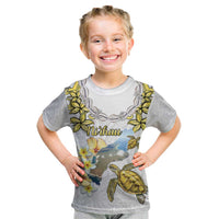 Personalised Aloha Hawaii Niihau Island Kid T Shirt Forbidden Isle Map Shell Lei