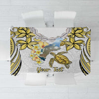 Personalised Aloha Hawaii Niihau Island Tablecloth Forbidden Isle Map Shell Lei