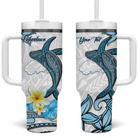 Personalised Aloha Hawaii Kahoolawe Island Tumbler With Handle Target Isle Map With Humpback Whale