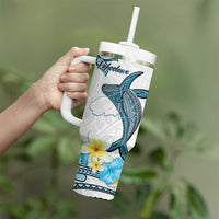 Personalised Aloha Hawaii Kahoolawe Island Tumbler With Handle Target Isle Map With Humpback Whale