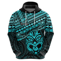 Matariki New Zealand Hoodie Maori New Year Tiki Turquoise Version LT14