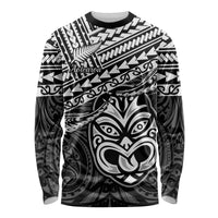Matariki New Zealand Long Sleeve Shirt Maori New Year Tiki Black Version LT14