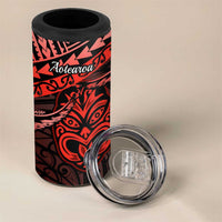 Matariki New Zealand 4 in 1 Can Cooler Tumbler Maori New Year Tiki Red Version