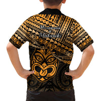 Matariki New Zealand Hawaiian Shirt Maori New Year Tiki Gold Version LT14 - Polynesian Pride