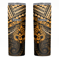 Matariki New Zealand Skinny Tumbler Maori New Year Tiki Gold Version