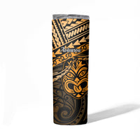 Matariki New Zealand Skinny Tumbler Maori New Year Tiki Gold Version