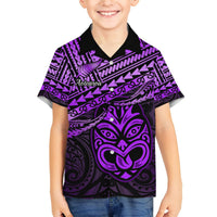 Personalised Matariki New Zealand Hawaiian Shirt Maori New Year Tiki Purple Version LT14