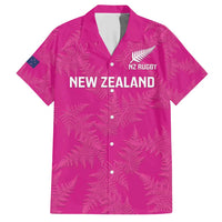Custom New Zealand Silver Fern Rugby Hawaiian Shirt Go Aotearoa - Pink Version LT14 Pink - Polynesian Pride