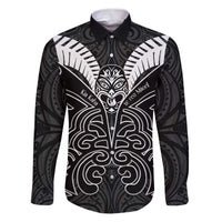 Kia Kaha Te Reo Maori Family Matching Puletasi and Hawaiian Shirt Aotearoa Hei Tiki With Hongi