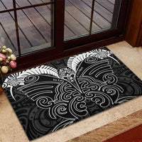 Kia Kaha Te Reo Maori Rubber Doormat Aotearoa Hei Tiki With Hongi
