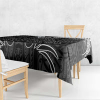 Kia Kaha Te Reo Maori Tablecloth Aotearoa Hei Tiki With Hongi LT14 - Polynesian Pride
