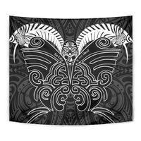 Kia Kaha Te Reo Maori Tapestry Aotearoa Hei Tiki With Hongi LT14 - Polynesian Pride