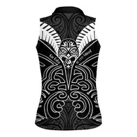 Kia Kaha Te Reo Maori Women Sleeveless Polo Shirt Aotearoa Hei Tiki With Hongi