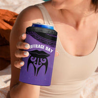 Personalised New Zealand Suffrage Day 4 in 1 Can Cooler Tumbler Maori Tattoo Galaxy Vibe - Polynesian Pride