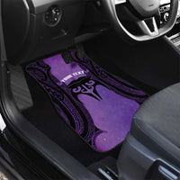 Personalised New Zealand Suffrage Day Car Mats Maori Tattoo Galaxy Vibe - Polynesian Pride