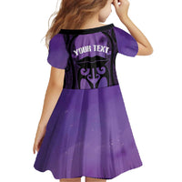 Personalised New Zealand Suffrage Day Family Matching Long Sleeve Bodycon Dress and Hawaiian Shirt Maori Tattoo Galaxy Vibe - Polynesian Pride