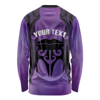 Personalised New Zealand Suffrage Day Long Sleeve Shirt Maori Tattoo Galaxy Vibe - Polynesian Pride