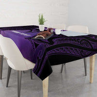 Personalised New Zealand Suffrage Day Tablecloth Maori Tattoo Galaxy Vibe - Polynesian Pride