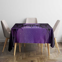 Personalised New Zealand Suffrage Day Tablecloth Maori Tattoo Galaxy Vibe - Polynesian Pride