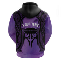 Personalised New Zealand Suffrage Day Zip Hoodie Maori Tattoo Galaxy Vibe - Polynesian Pride