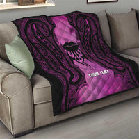 Personalised Moko Kauae New Zealand Quilt Maori Chin Tattoo Pink - Polynesian Pride