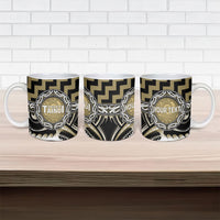 Aotearoa Waikato Tainui Personalised Ceramic Mug Maori Iwi Poutama Puhoro Tattoo LT14 - Polynesian Pride