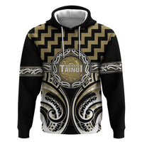 Aotearoa Waikato Tainui Personalised Hoodie Maori Iwi Poutama Puhoro Tattoo LT14 Pullover Hoodie Old Yellow - Polynesian Pride