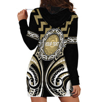 Aotearoa Waikato Tainui Personalised Hoodie Dress Maori Iwi Poutama Puhoro Tattoo LT14 - Polynesian Pride