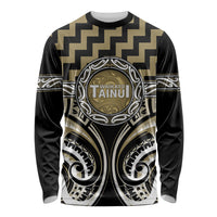 Aotearoa Waikato Tainui Personalised Long Sleeve Shirt Maori Iwi Poutama Puhoro Tattoo LT14 Unisex Old Yellow - Polynesian Pride