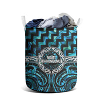 Aotearoa Ngati Kahungunu Laundry Basket Maori Iwi Poutama Puhoro Tattoo LT14 - Polynesian Pride
