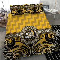 Aotearoa Ngati Whatua Bedding Set Maori Iwi Poutama Puhoro Tattoo LT14 - Polynesian Pride