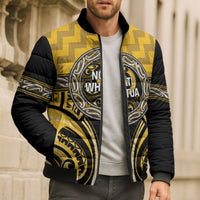 Aotearoa Ngati Whatua Personalised Bomber Puffer Jacket Maori Iwi Poutama Puhoro Tattoo LT14 - Polynesian Pride