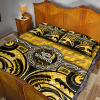 Aotearoa Ngati Whatua Quilt Bed Set Maori Iwi Poutama Puhoro Tattoo LT14 - Polynesian Pride