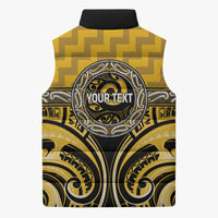 Aotearoa Ngati Whatua Personalised Sleeveless Puffer Jacket Maori Iwi Poutama Puhoro Tattoo LT14 - Polynesian Pride