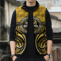 Aotearoa Ngati Whatua Personalised Sleeveless Puffer Jacket Maori Iwi Poutama Puhoro Tattoo LT14 - Polynesian Pride