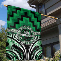 Aotearoa Ngati Maniapoto Garden Flag Maori Iwi Poutama Puhoro Tattoo LT14 - Polynesian Pride