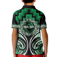 Aotearoa Ngati Maniapoto Personalised Kid Polo Shirt Maori Iwi Poutama Puhoro Tattoo LT14 - Polynesian Pride