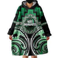 Aotearoa Ngati Maniapoto Personalised Wearable Blanket Hoodie Maori Iwi Poutama Puhoro Tattoo LT14 - Polynesian Pride