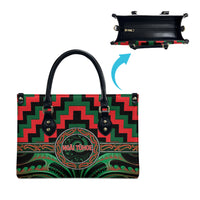 Aotearoa Ngai Tuhoe Leather Bag Maori Iwi Poutama Puhoro Tattoo LT14 - Polynesian Pride