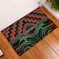 Aotearoa Ngai Tuhoe Rubber Doormat Maori Iwi Poutama Puhoro Tattoo LT14 - Polynesian Pride