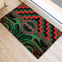 Aotearoa Ngai Tuhoe Rubber Doormat Maori Iwi Poutama Puhoro Tattoo LT14 - Polynesian Pride