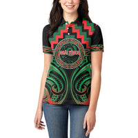 Aotearoa Ngai Tuhoe Personalised Women Polo Shirt Maori Iwi Poutama Puhoro Tattoo LT14 - Polynesian Pride