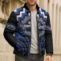 Aotearoa Ngati Tuwharetoa Personalised Bomber Puffer Jacket Maori Iwi Poutama Puhoro Tattoo LT14 - Polynesian Pride
