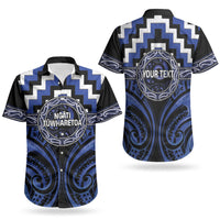 Aotearoa Ngati Tuwharetoa Personalised Couples Matching Short Sleeve Bodycon Dress and Hawaiian Shirt Maori Iwi Poutama Puhoro Tattoo LT14 - Polynesian Pride