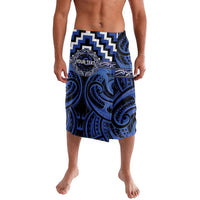 Aotearoa Ngati Tuwharetoa Personalised Lavalava Maori Iwi Poutama Puhoro Tattoo LT14 Blue - Polynesian Pride