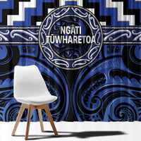 Aotearoa Ngati Tuwharetoa Window Curtain Maori Iwi Poutama Puhoro Tattoo LT14 - Polynesian Pride